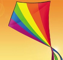 Rainbow Diamond Kite