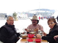 Lunch Companions -- Modegi, Michael, and Sachico