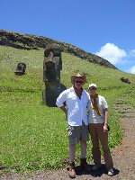 Moai at  Rano Raraku