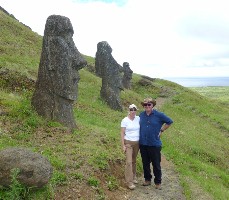Moai at  Rano Raraku