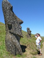 Moai at  Rano Raraku
